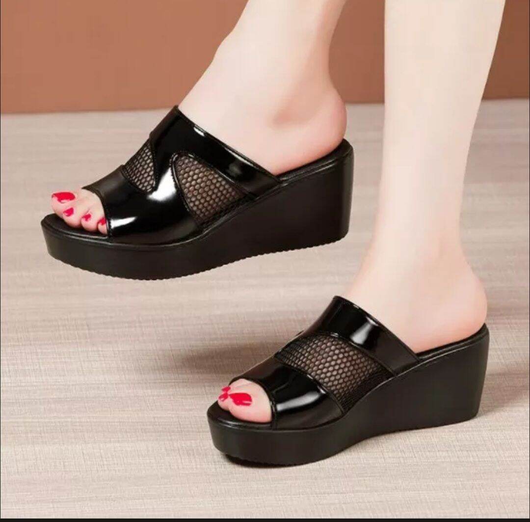 Dép đế xuồng PU siêu nhẹ phối lưới 5f.