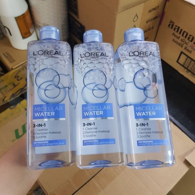 Nước tẩy trang L’Oreal 400ml Paris Micellar Water 3 in 1
