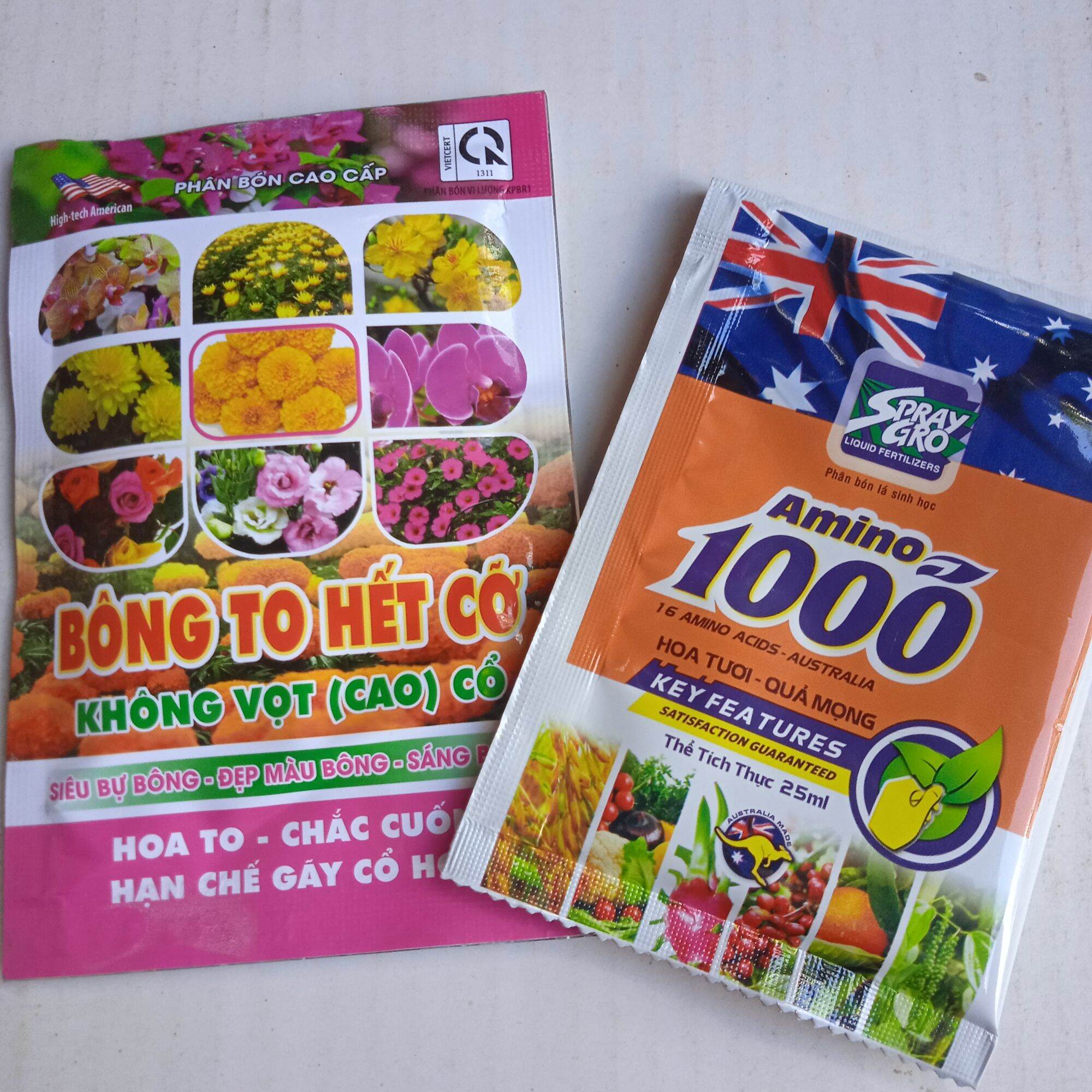 Phân bón kích ra hoa đồng loạt, nuôi dưỡng hoa, to, bự hoa, đẹp màu, lâu tàn, cho hoa kiểng (mai vàng, hoa lan, hoa giấy, vạn thọ,..)