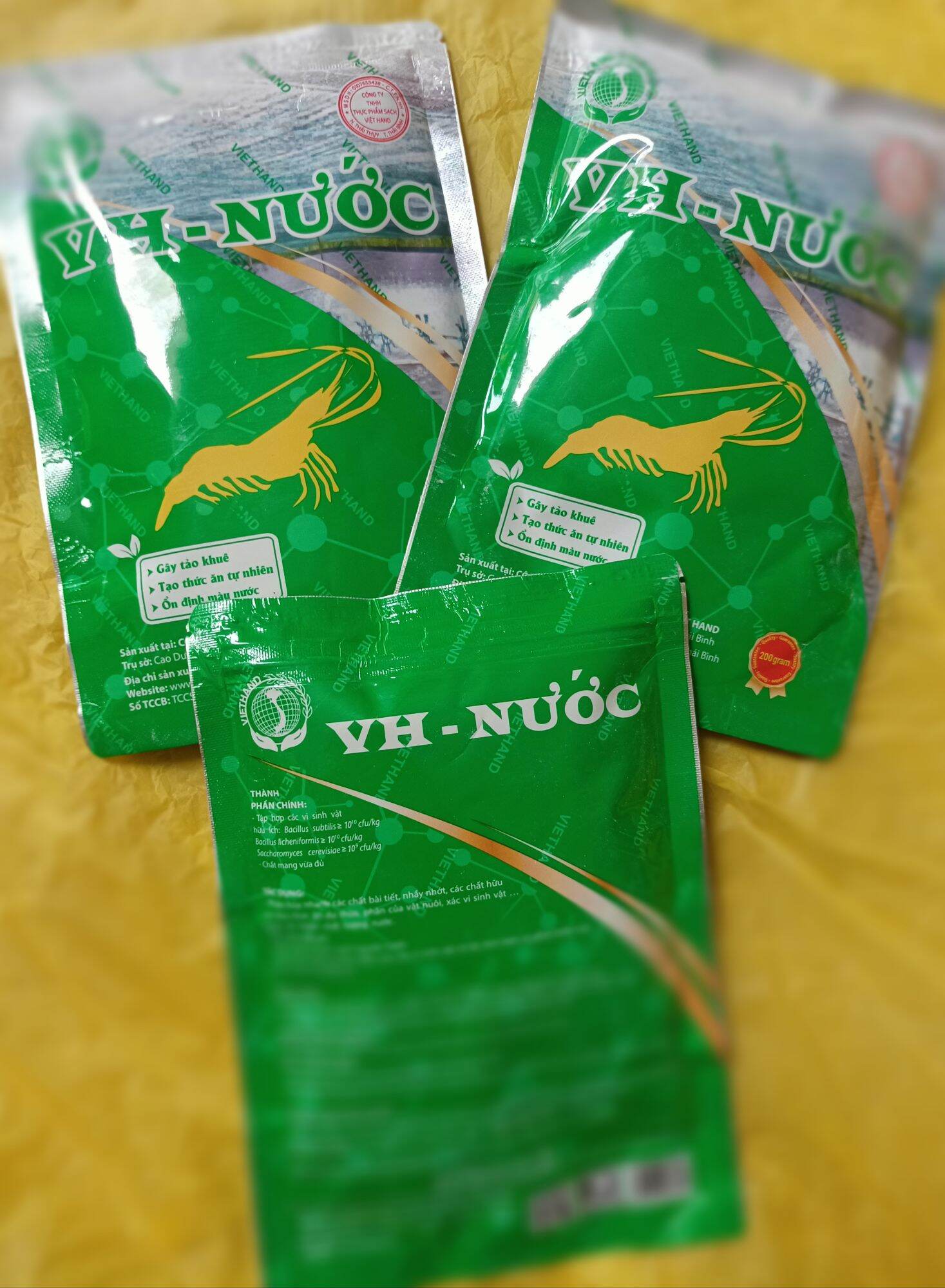 Combo 12 gói men vi sinh vh-nước xử lý nước ao nhiễm khuẩn