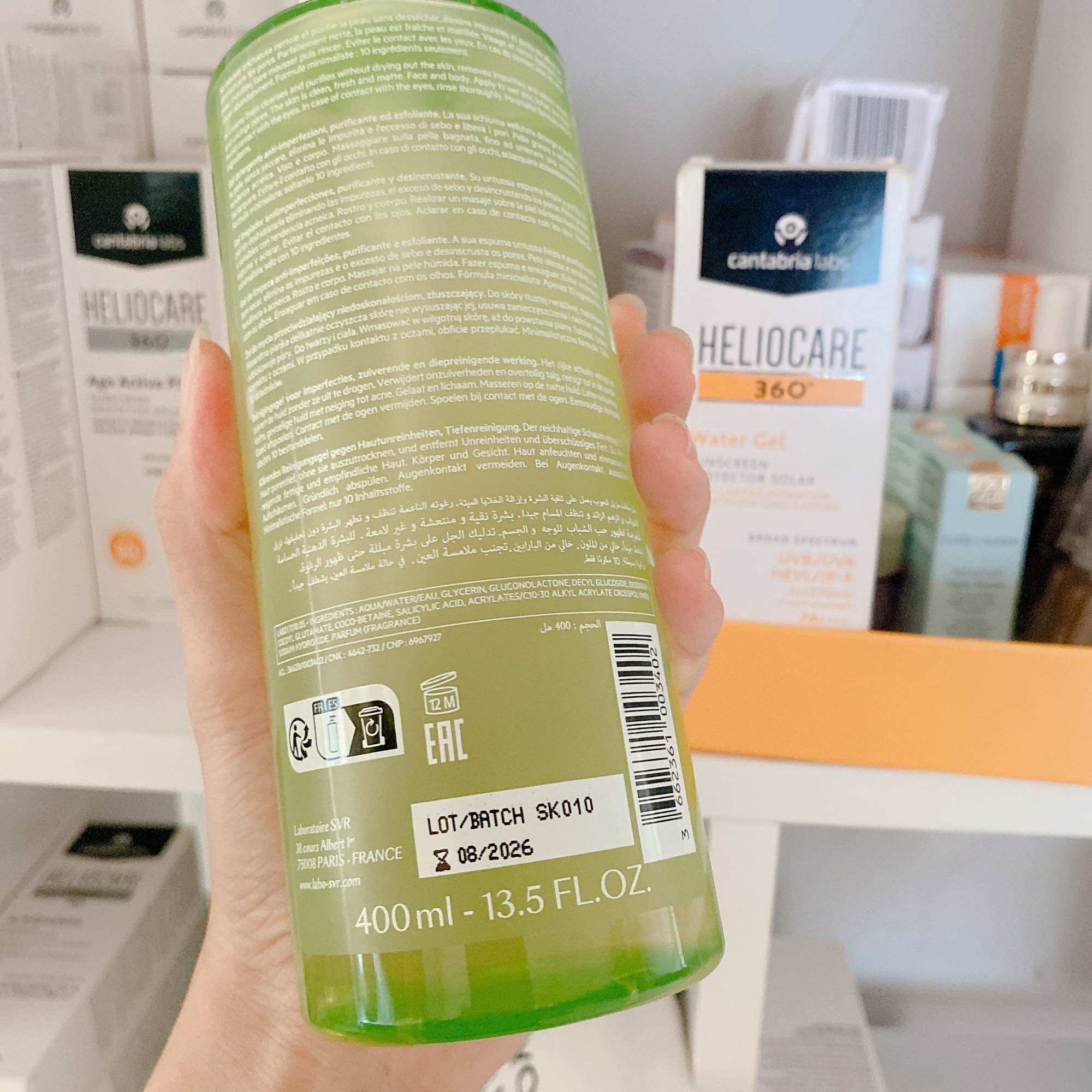 SỮA RỬA MẶT SVR CHO DA DẦU MỤN 400ML