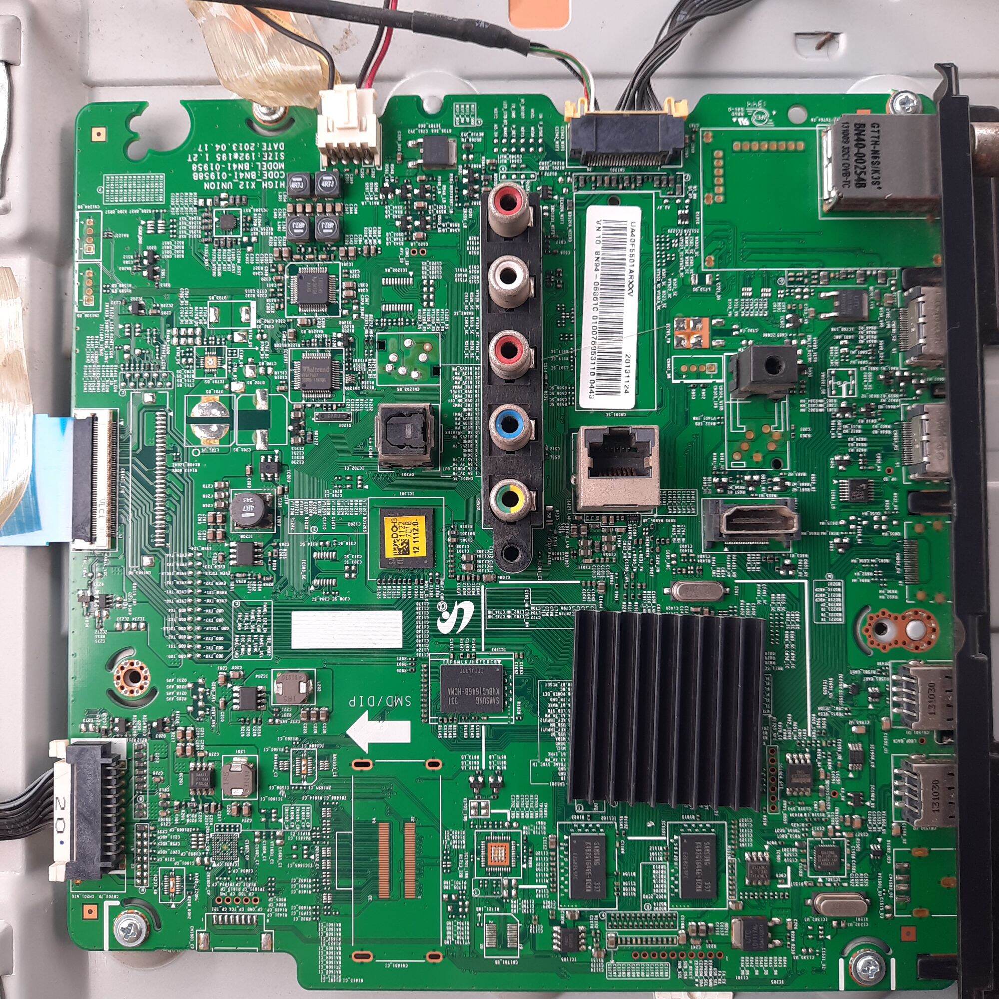 Bo xử lý, nguồn tivi samsung 40f5501 , 40f5501ar , 40f5500 , 40f5510