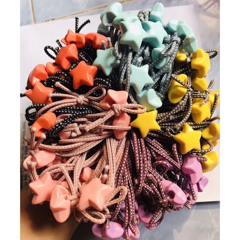 🔥 Set 10 Sợi Dây Cột Tóc HOA, THÚ Siêu Xinh, Đủ Các Mẫu