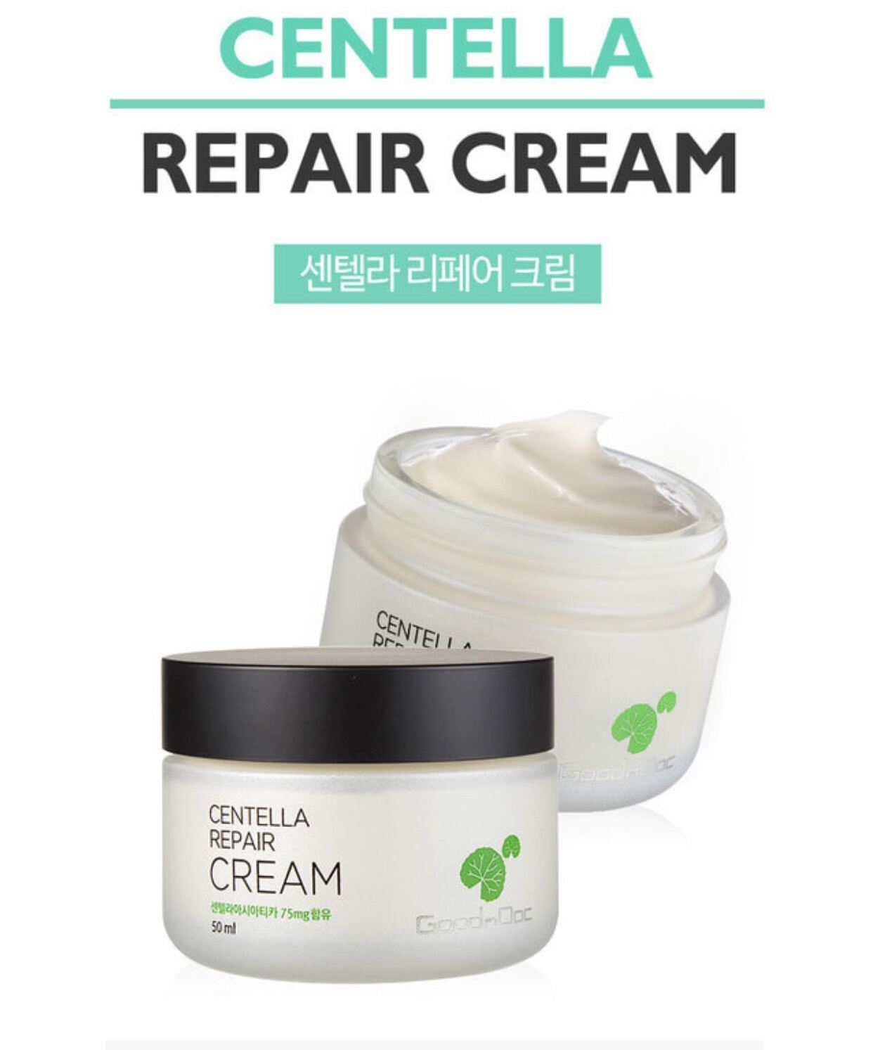 Kem Phục Hồi Da Rau Má Goodndoc Centella Repair Cream