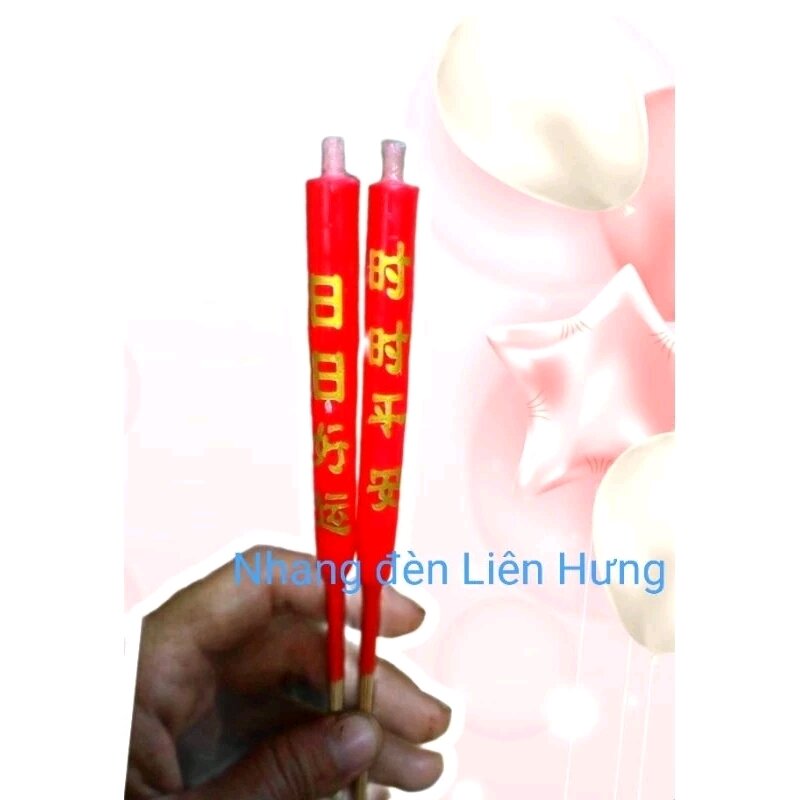 5 đôi đèn cầy gió 23cm