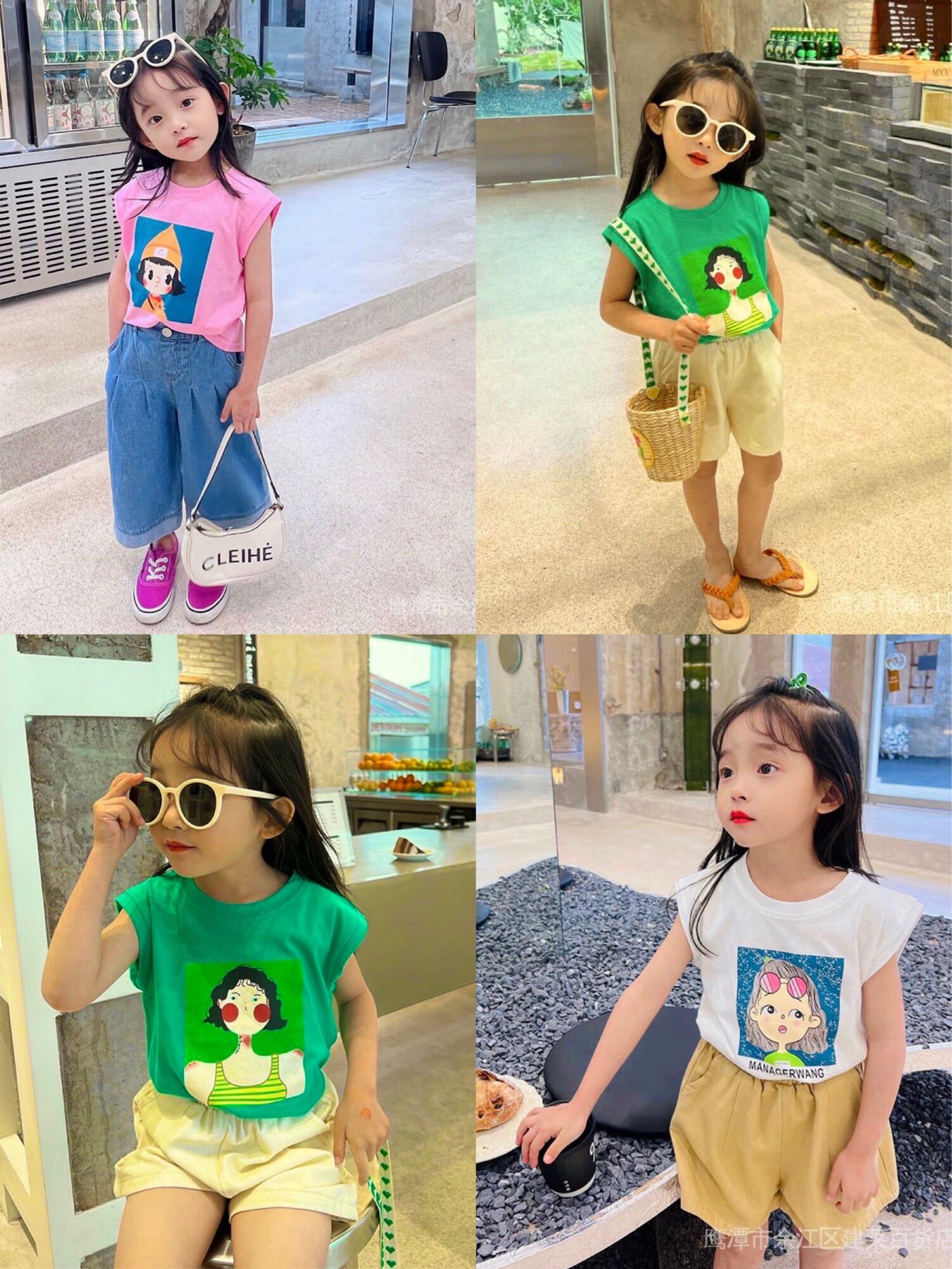 Áo thun hoạ tiết cô gái siêu sang giành cho bé gái từ 9-28kg