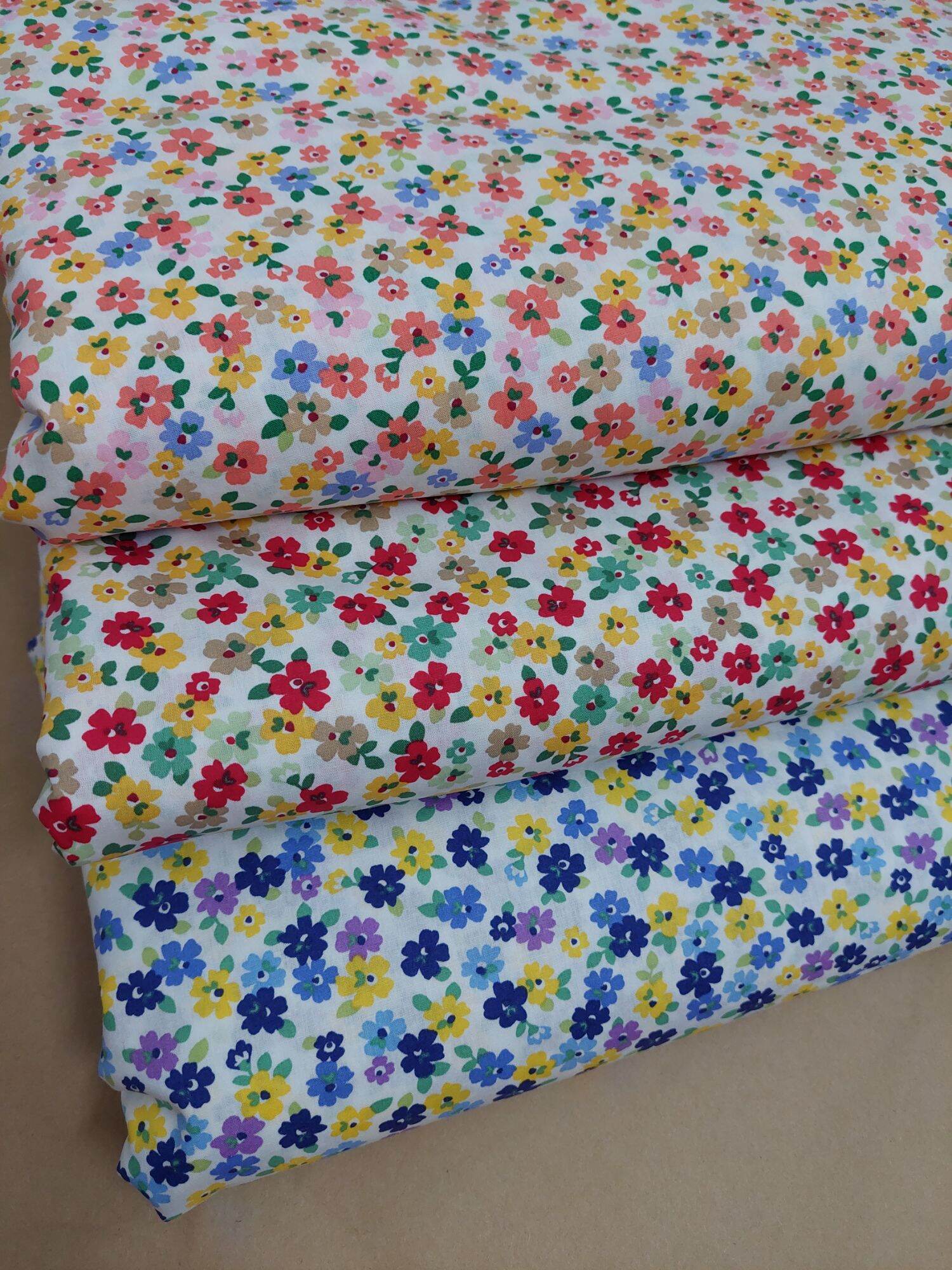 VẢI THÔ COTTON HOA, KHỔ NGANG 1m5