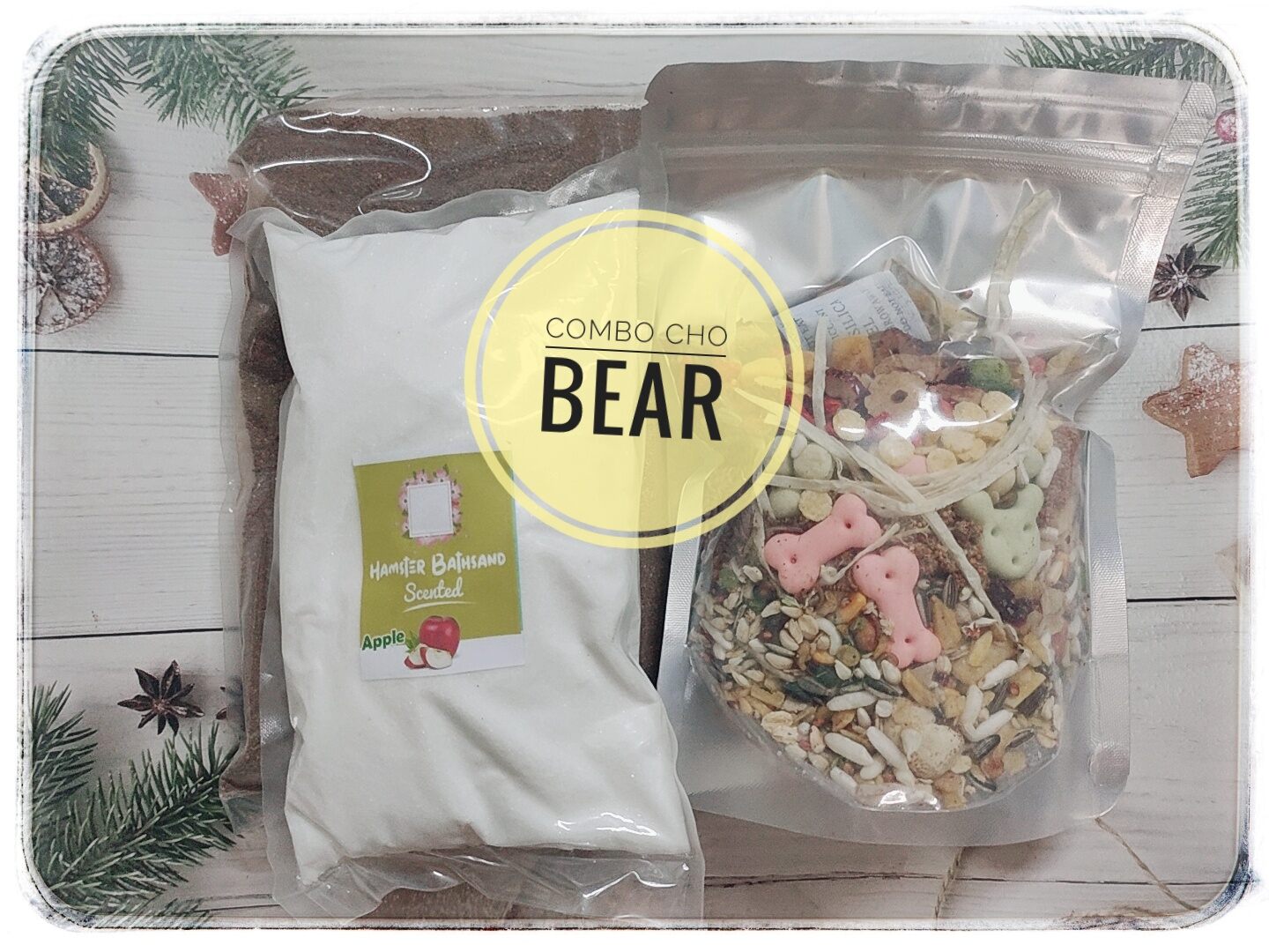 Combo thức ăn HẠT TO cho Hamster Bear