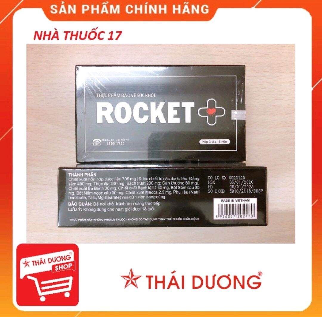 Rocket Plus Thái Dương - Rocket+ Đẳng cấp phái mạnh - 100% CHÍNH HÃNG(Có Che Tên) cao cấp
