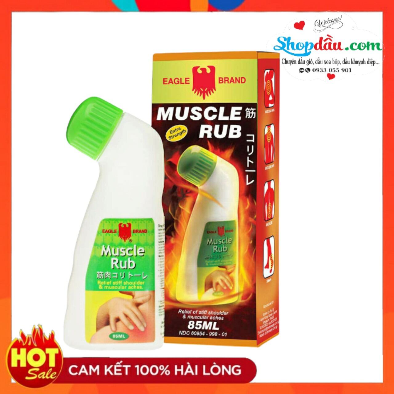 [HCM]Dầu xoa bóp eagle muscle rub
