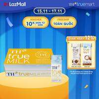 Thùng 48 hộp sữa tươi tiệt trùng TH true MILK hương chuối 180 ml (180 ml x 48)