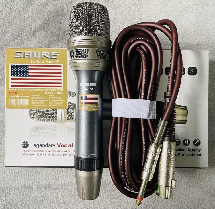 Micro hát karaoke có dây cao cấp shure ta 100/200/300
