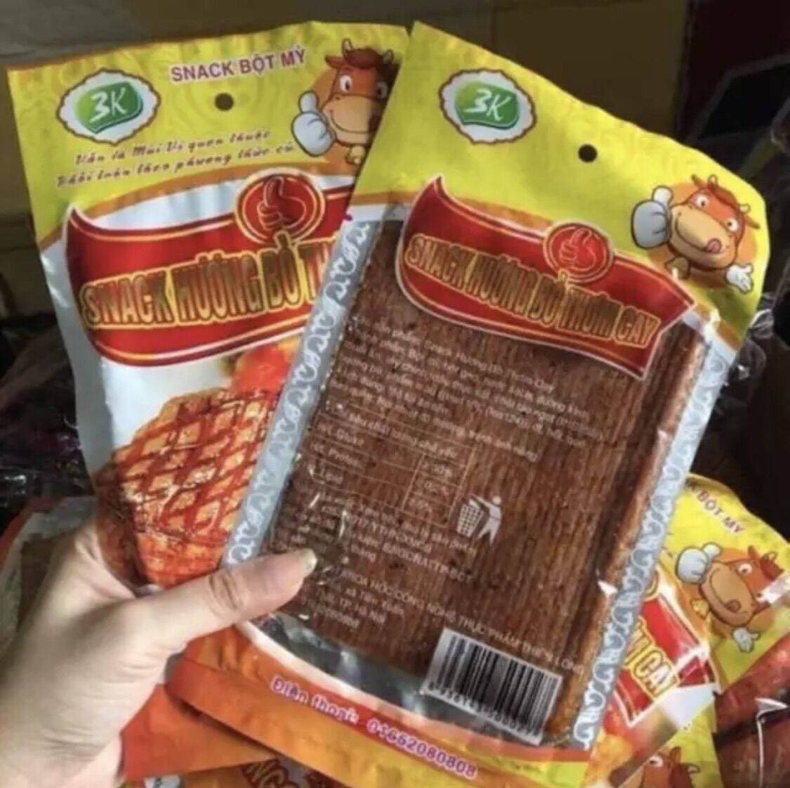 Sỉ bịch 50 gói bò thơm cay - bò miếng to