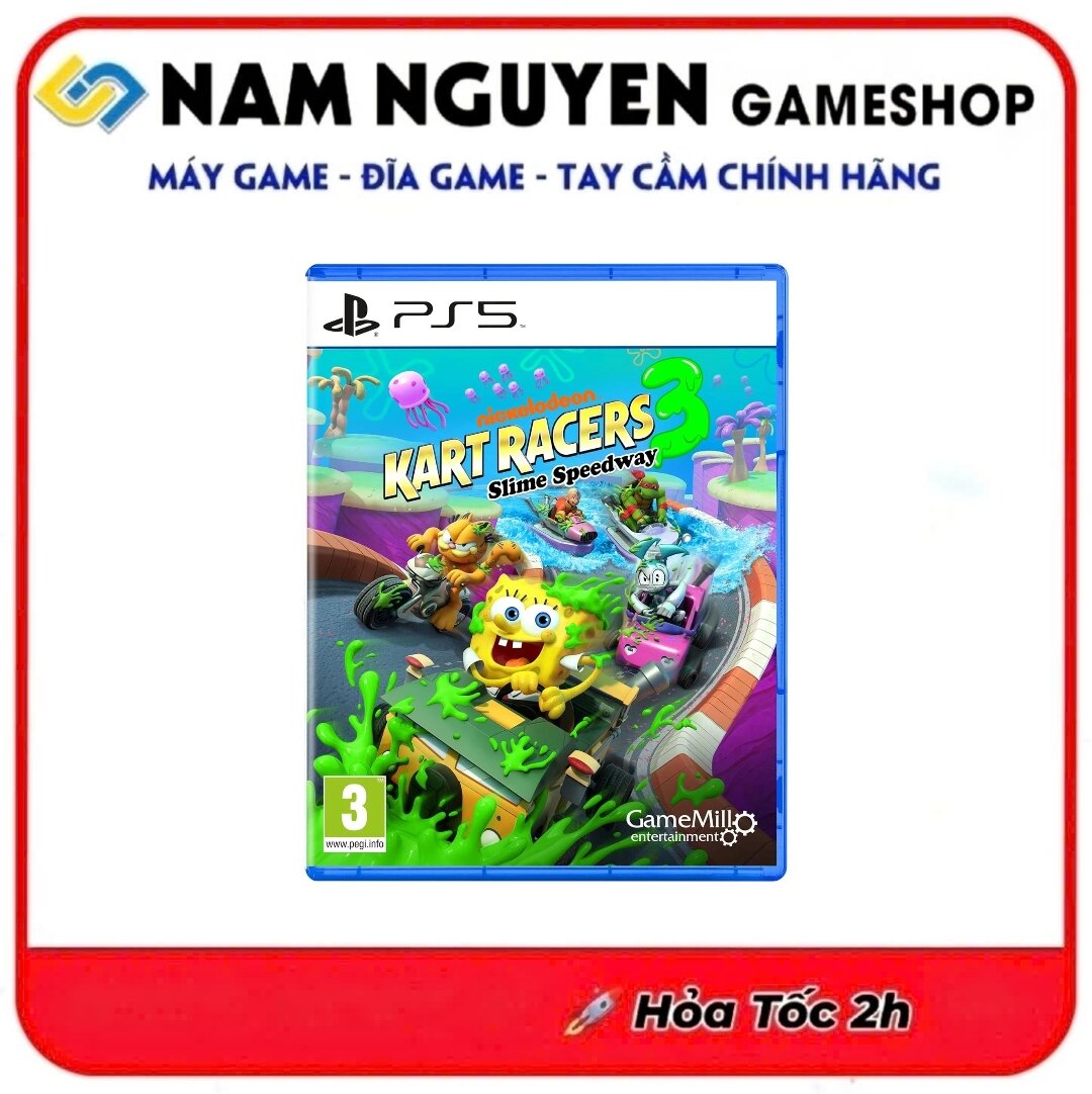 Đĩa Game PS5 | Kart Racers Slime Speedway (Đua Xe 1-4 Players)