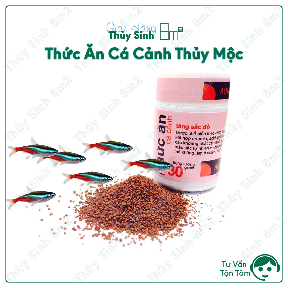Thức ăn cá cảnh, thức ăn tổng hợp tăng màu thủy mộc - 8m2