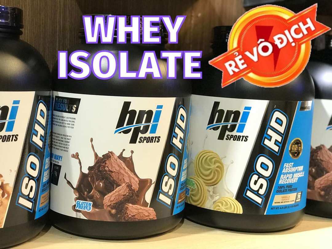 BPI ISO HD ISOLATE PROTEIN - SỮA WHEY HỖ TRỢ TĂNG CƠ BẮP (5 LBS)