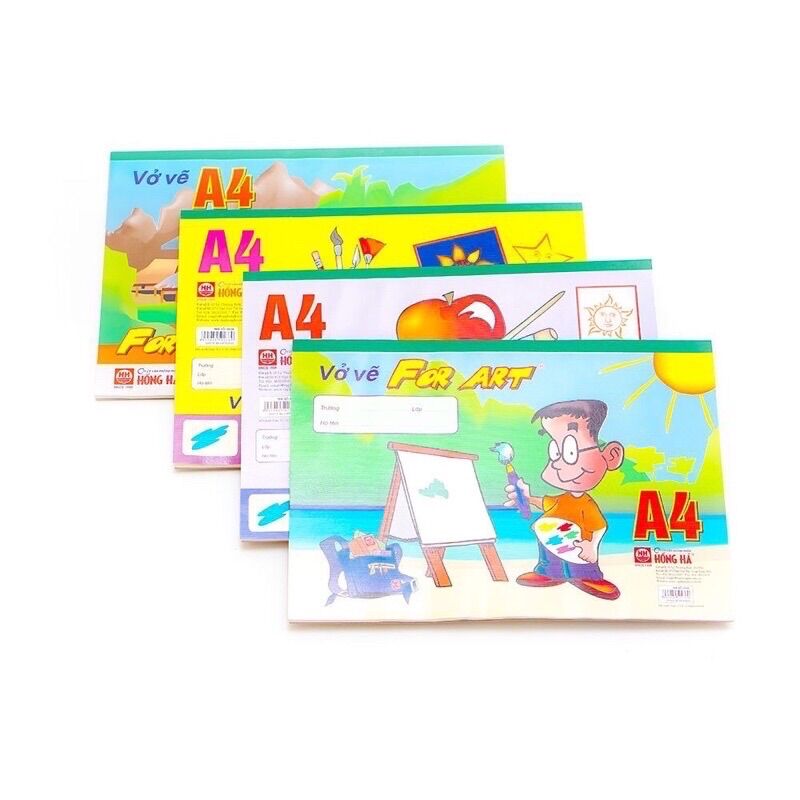 Vở vẽ a4 hồng hà
