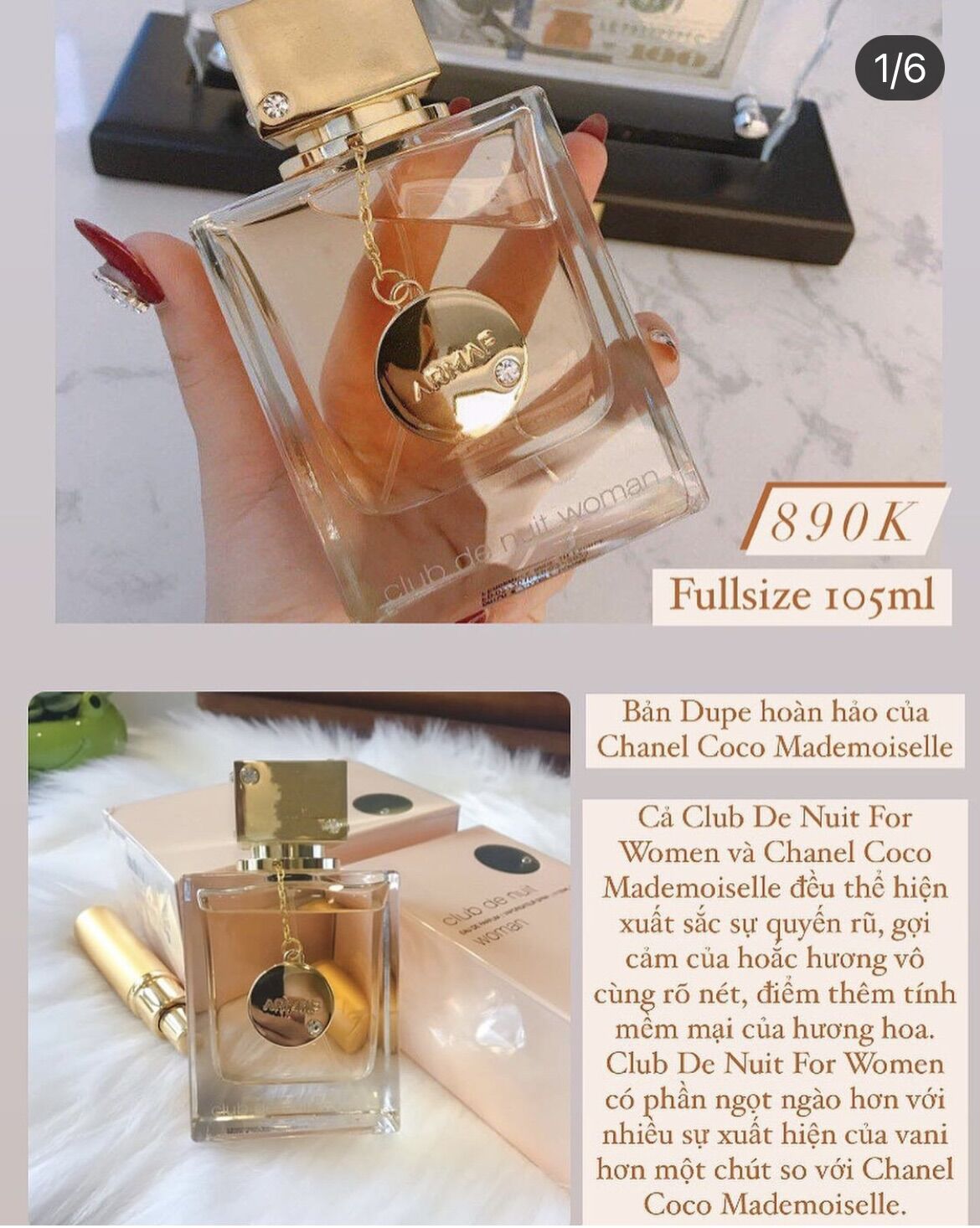 [Nhập RAISINGSTAR18, giảm 30k cho đơn 99k]Nước hoa Club De Nuit