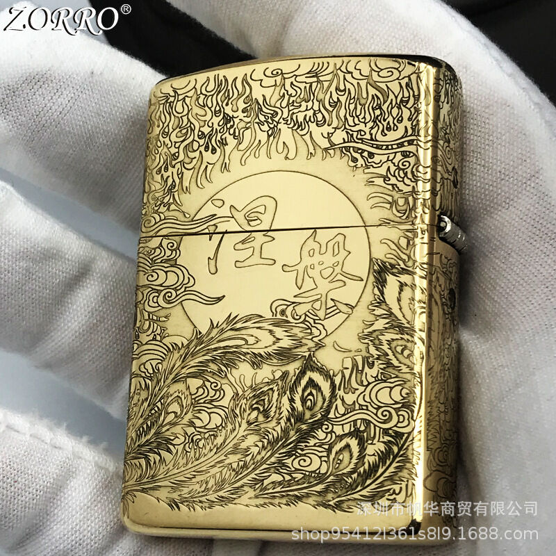 bật lửa zorro chủ đề phượng hoàng lửa cực đẹp ( KHÔNG XĂNG )