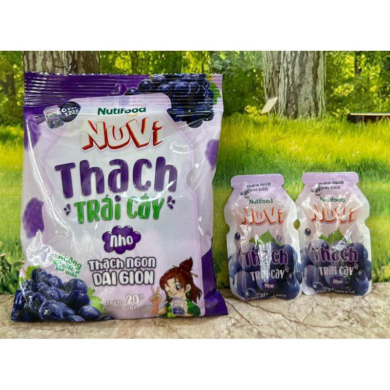 Thạch trái cây Nutifood gói nhỏ 120g ( 6 gói nhỏ)