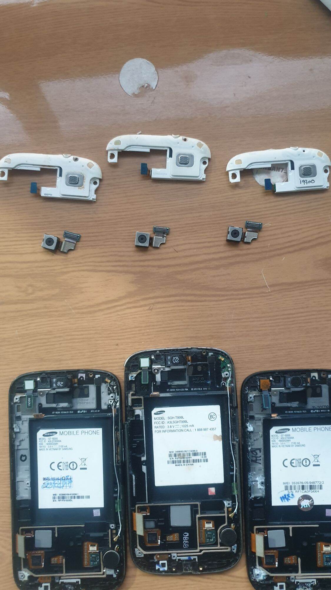 Samsung S3 removal parts