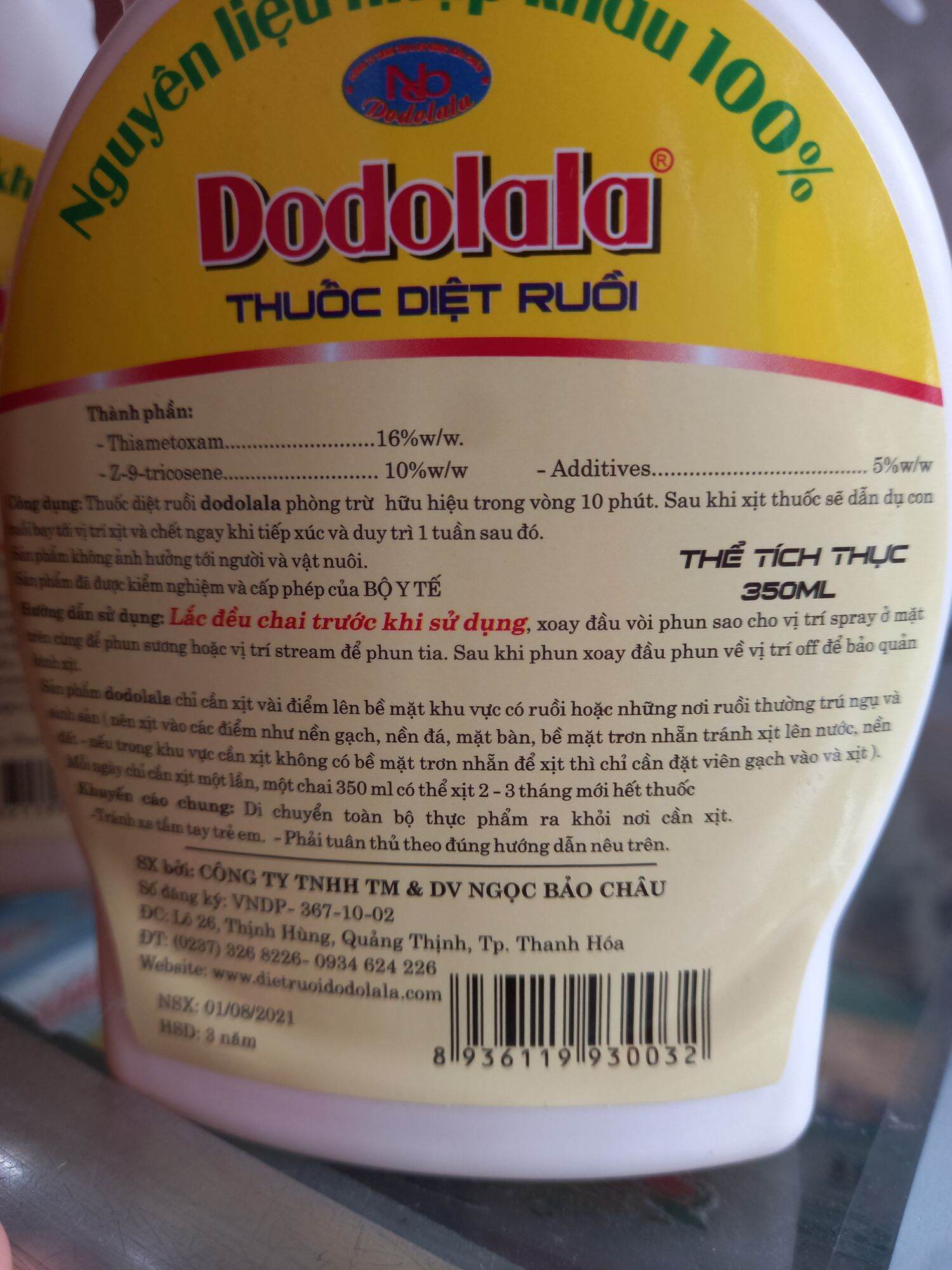 Xịt ruồi dodolala 350ml hàng chuẩn