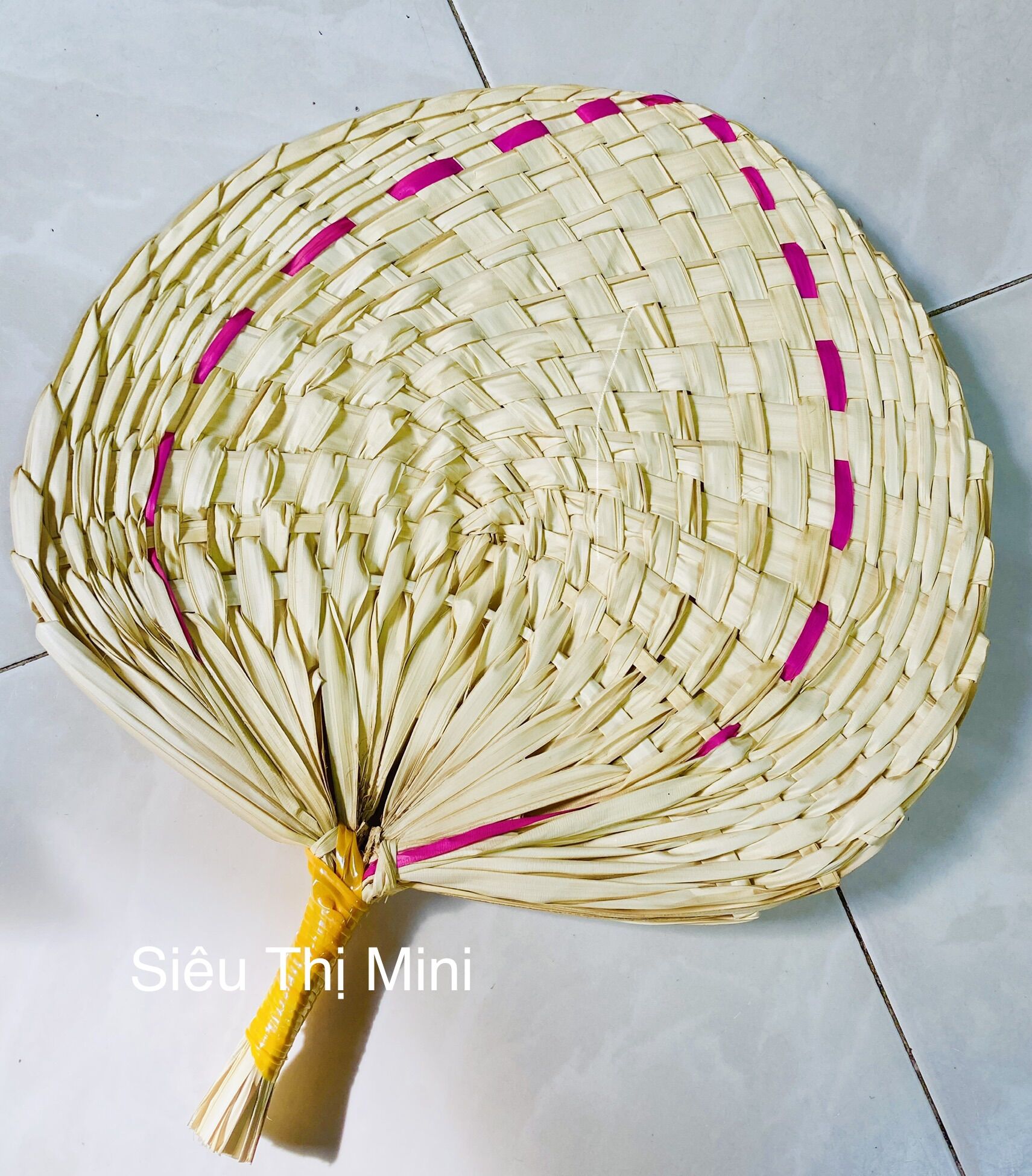 Quạt Nan Đan Lá Loại Dày Decor - Kích Thước Lá Quạt Lớn 31-35cm