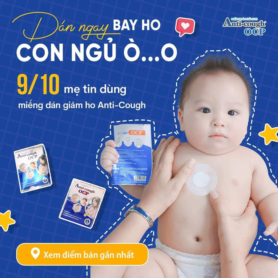 miếng dán giảm ho thảo dược anti cough