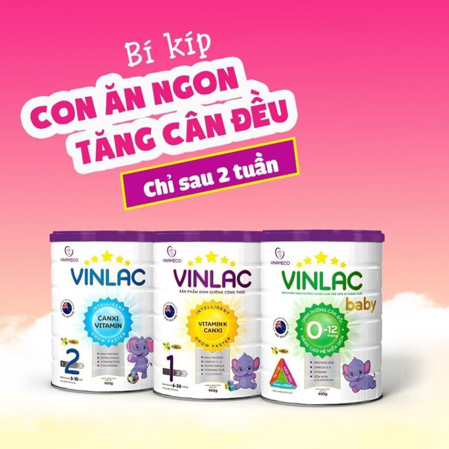 Sữa vinlac số 0+, 1+ 400g
