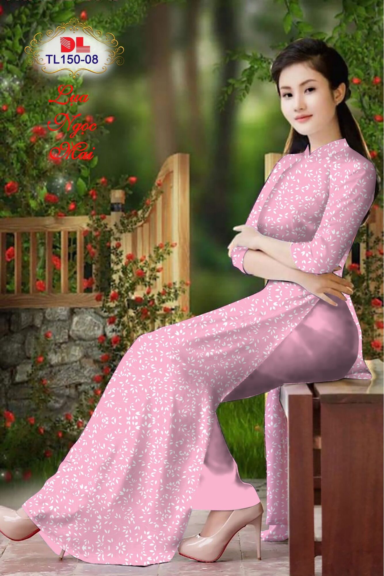 [HCM]Vải áo dài hoa nhí