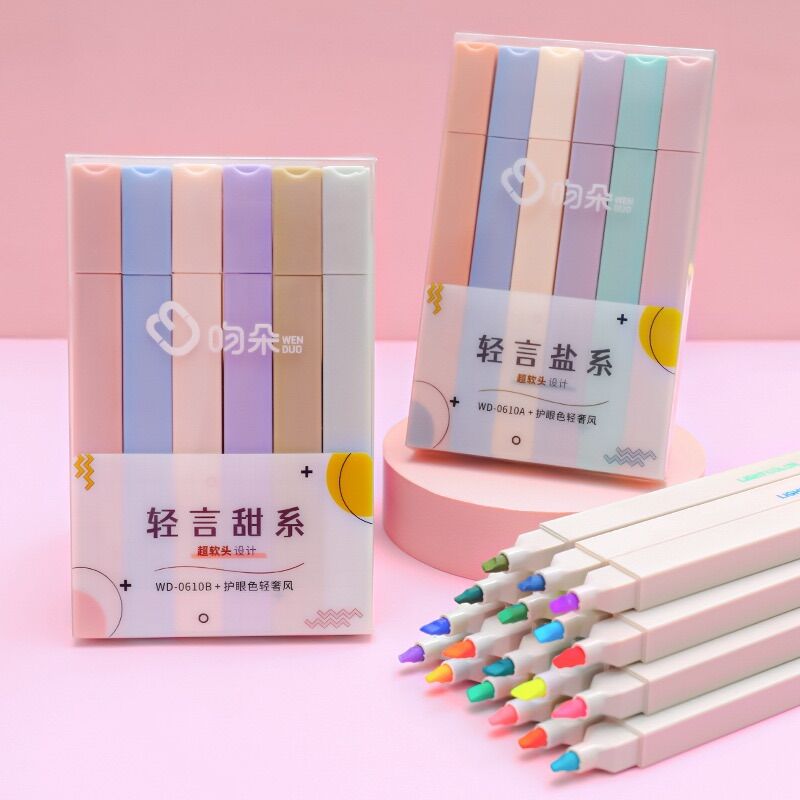 BÚT HIGHTLIGHT DẠ QUẢNG 1 ĐẦU MÀU PASTEL DÀNH CHO MỌI LỨA TUỔI