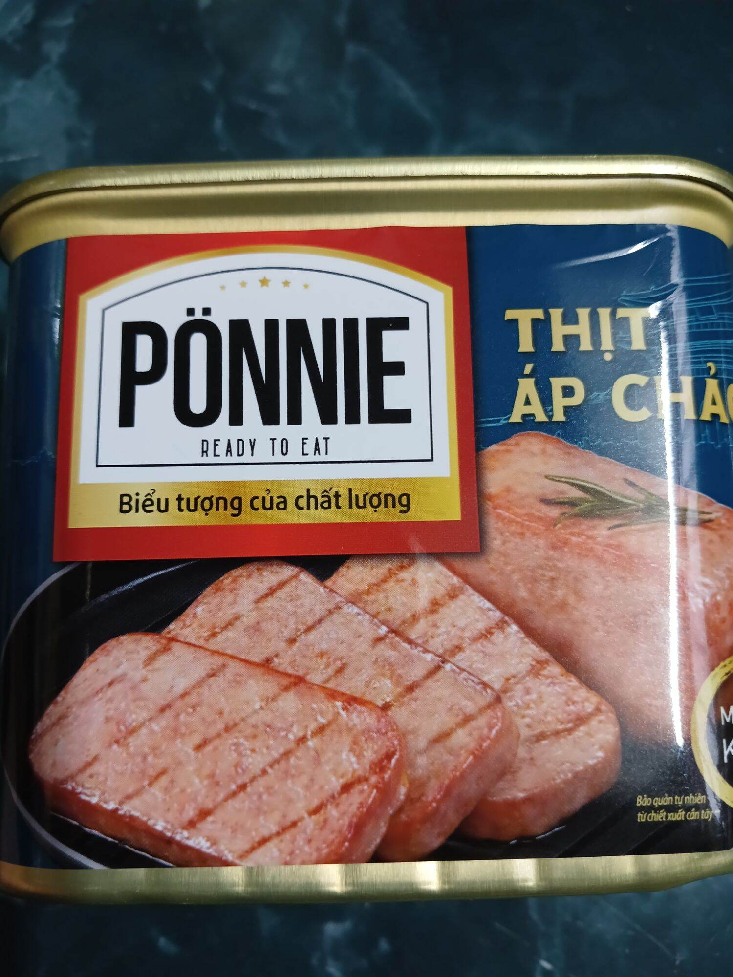  Thịt áp chảo PONNIE nhập khẩu từ Hàn Quốc- hộp 340g 