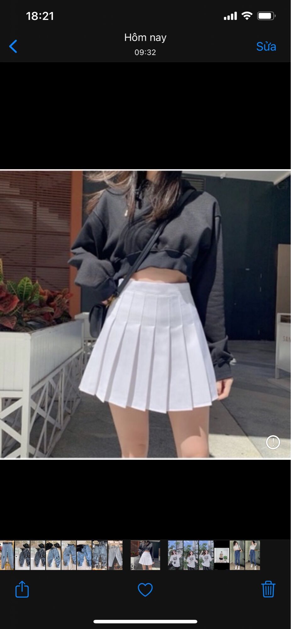 Chân váy tennis trơn