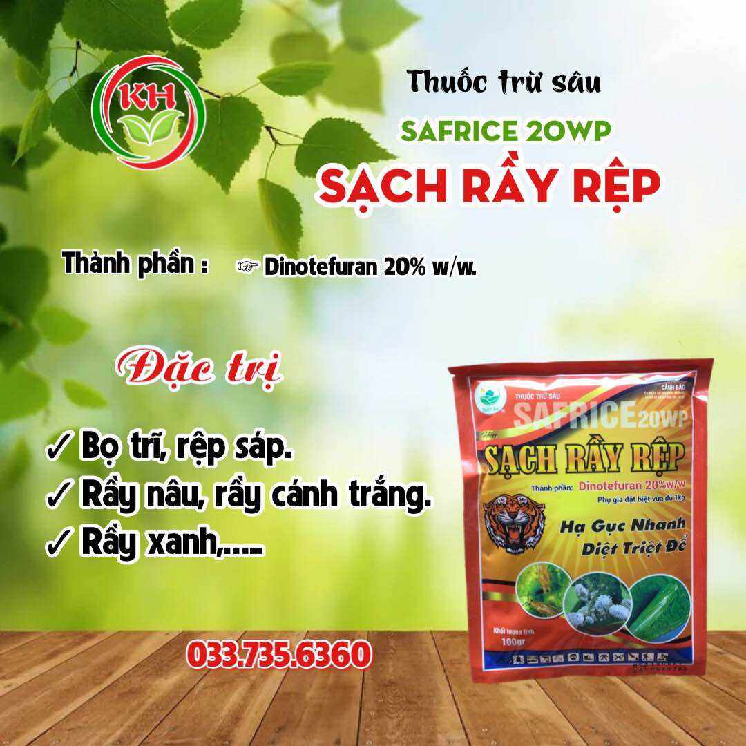 Thuốc trừ sâu Sạch Rầy Rệp - gói 100g