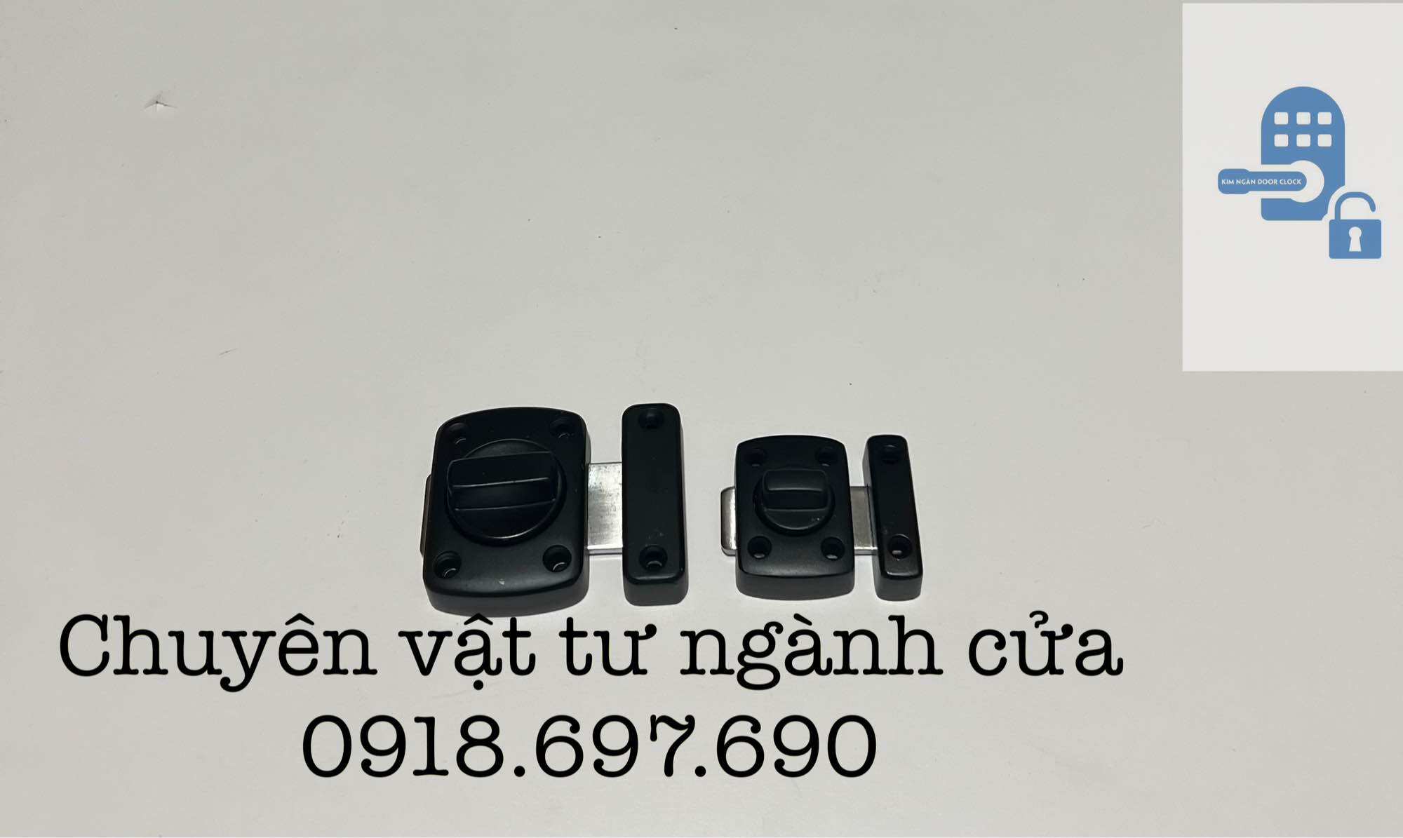 Chốt vặn - xoay cửa đi màu đen