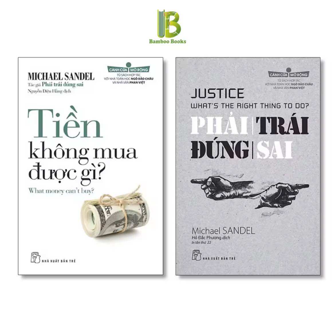 Combo 2 cuốn: phải trái đúng sai + tiền không mua được gì?