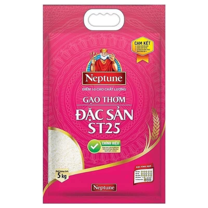 Gạo ST25 Neptune hút chân không túi 5kg