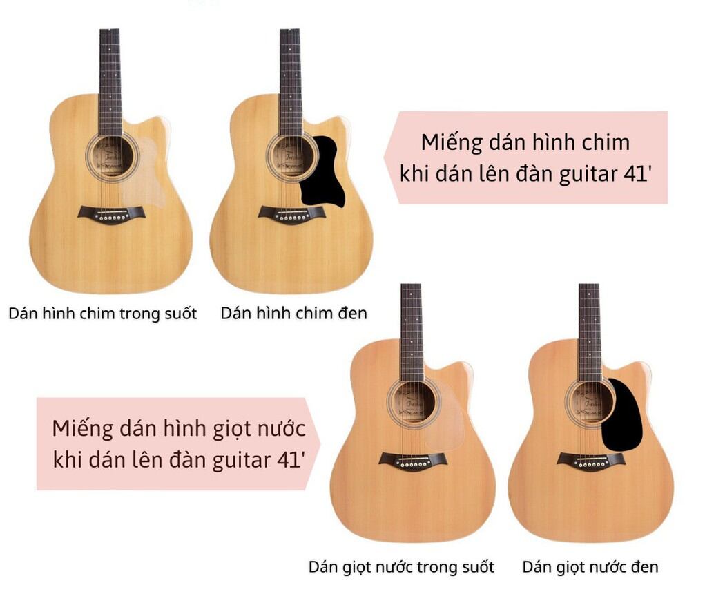 dán chống xước đàn guitar  classic và acoustic