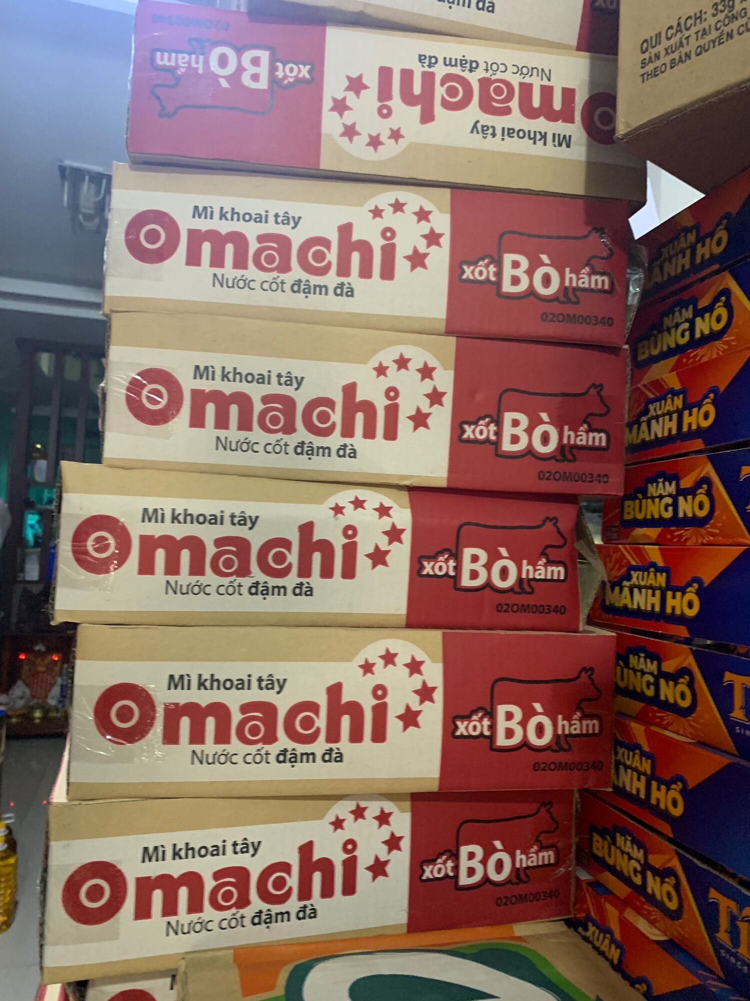 Mì omachi bò
