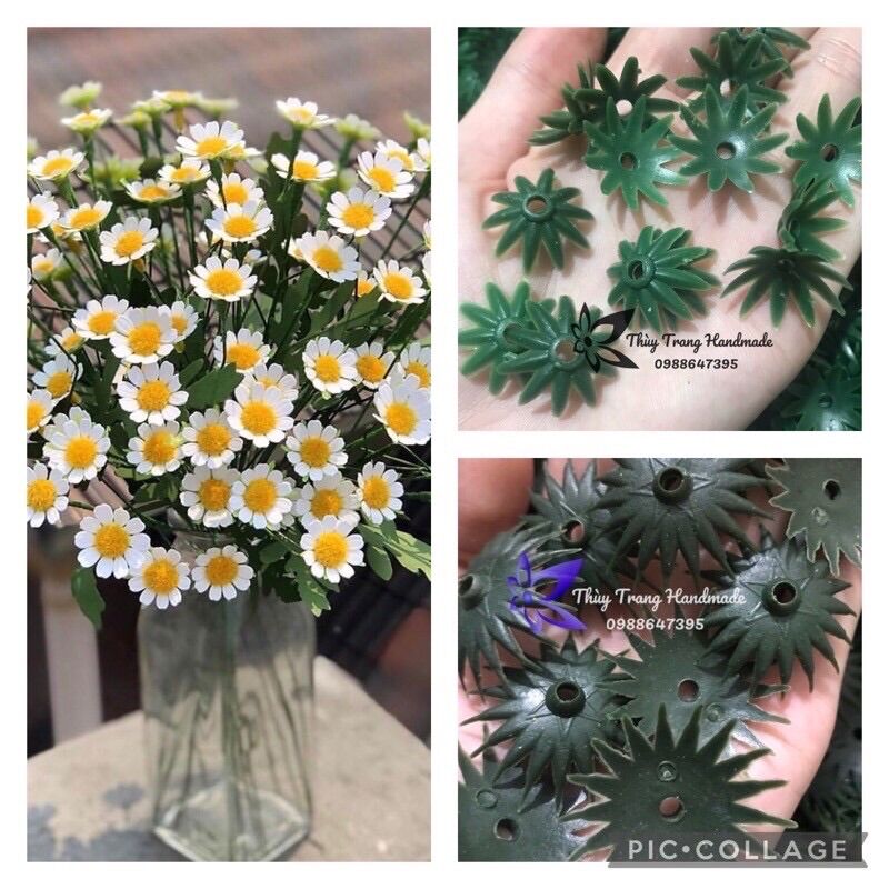 10 đài nhựa cho hoa hướng dương, hoa cúc handmade