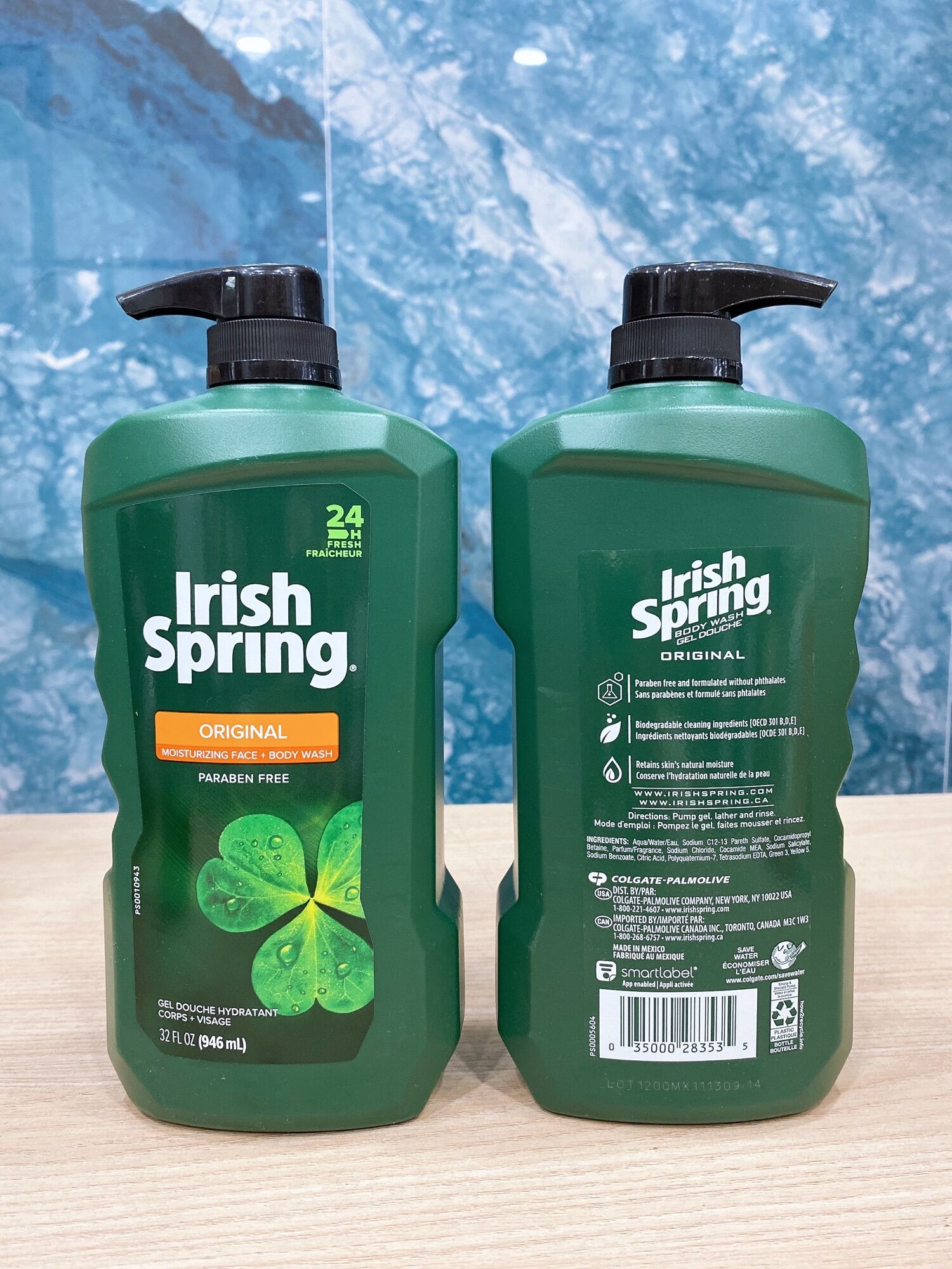 Sữa tắm-gội nam IRISH SPRING 946ml