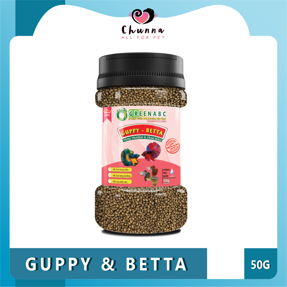 Thức ăn Cá 7 MÀU - Guppy hộp 50g