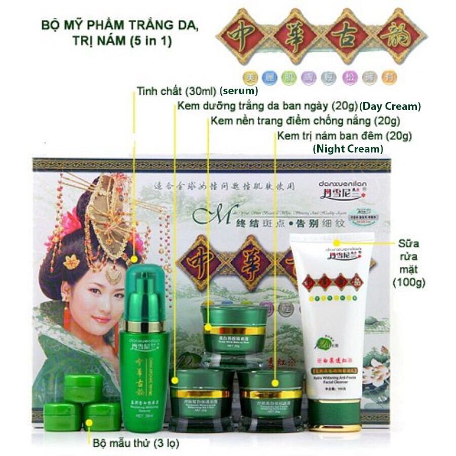 [Hcm]Mỹ Phẩm Hoàng Cung Xanh 5 Trong 1