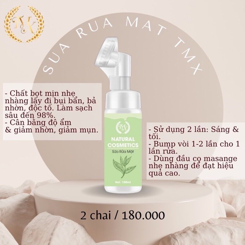 Sữa Rửa Mặt Thảo Mộc Xanh 3 in 1
