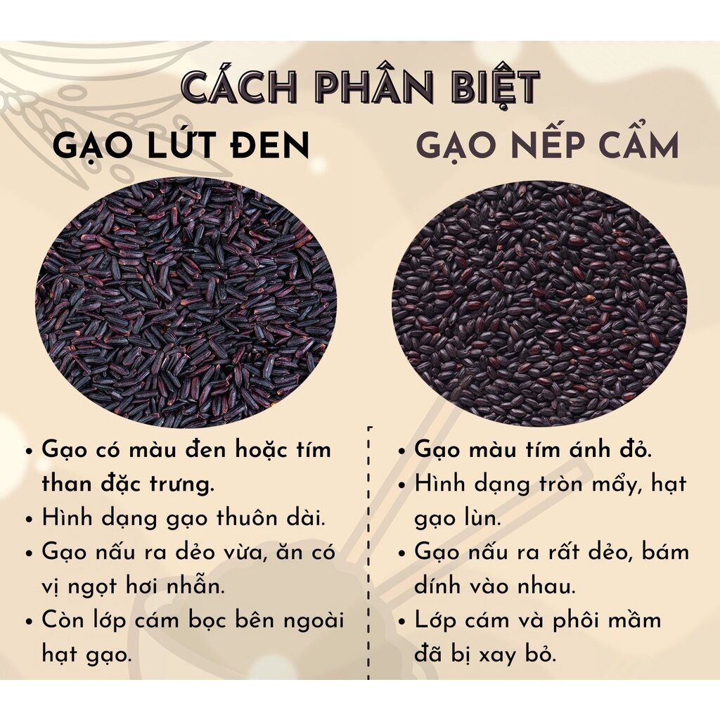 Gạo lứt đen nguyên cám -Dẻo mềm thơm cơm (Túi 10kg).