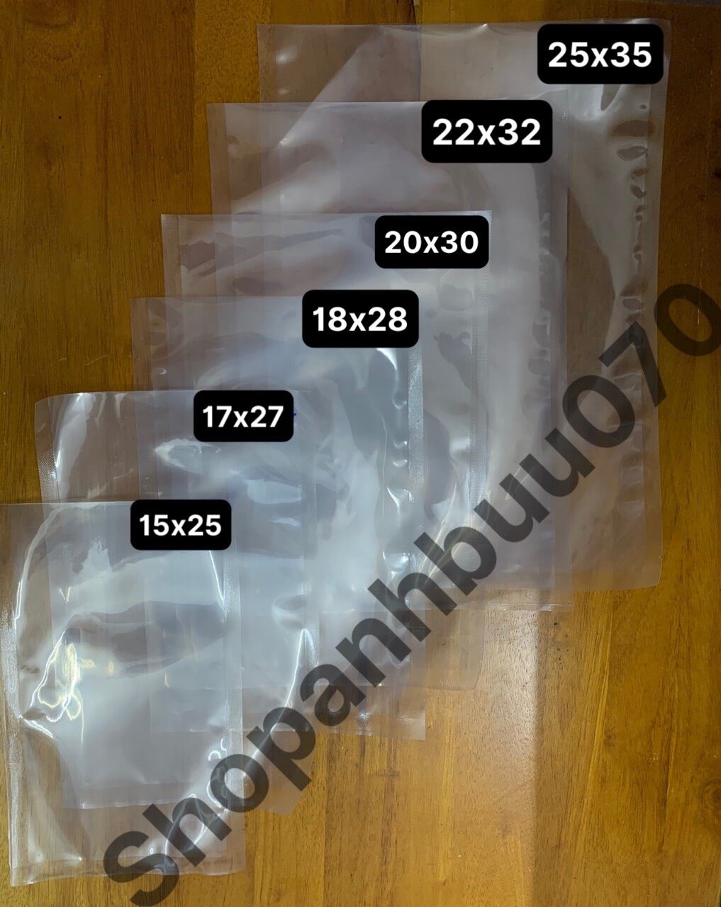 1kg túi hút chân không nhiều kích cỡ thông dụng