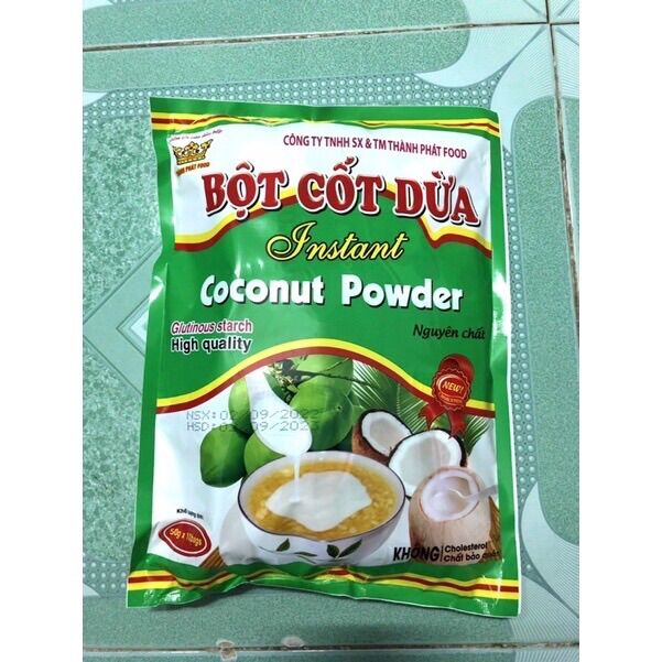 Bột cốt dừa nguyên chất Thành Phát bịch 10 gói x 50g