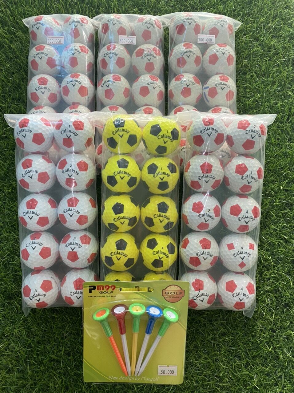 bóng golf callaway ( bóng đá) túi 10 quả