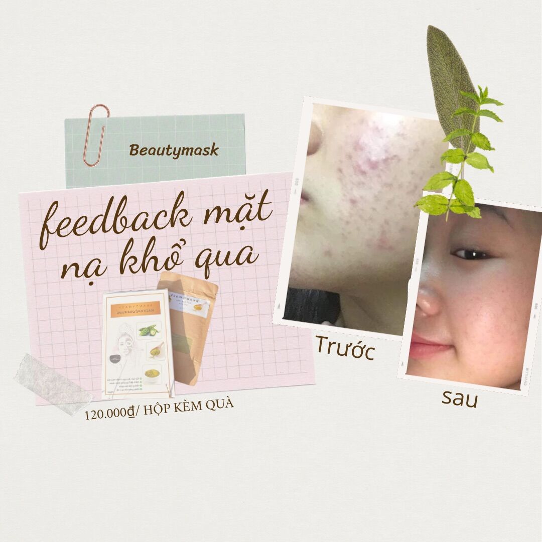 MẶT NẠ KHỔ QUA RỪNG TẶNG BỘ ĐẮP MẶT