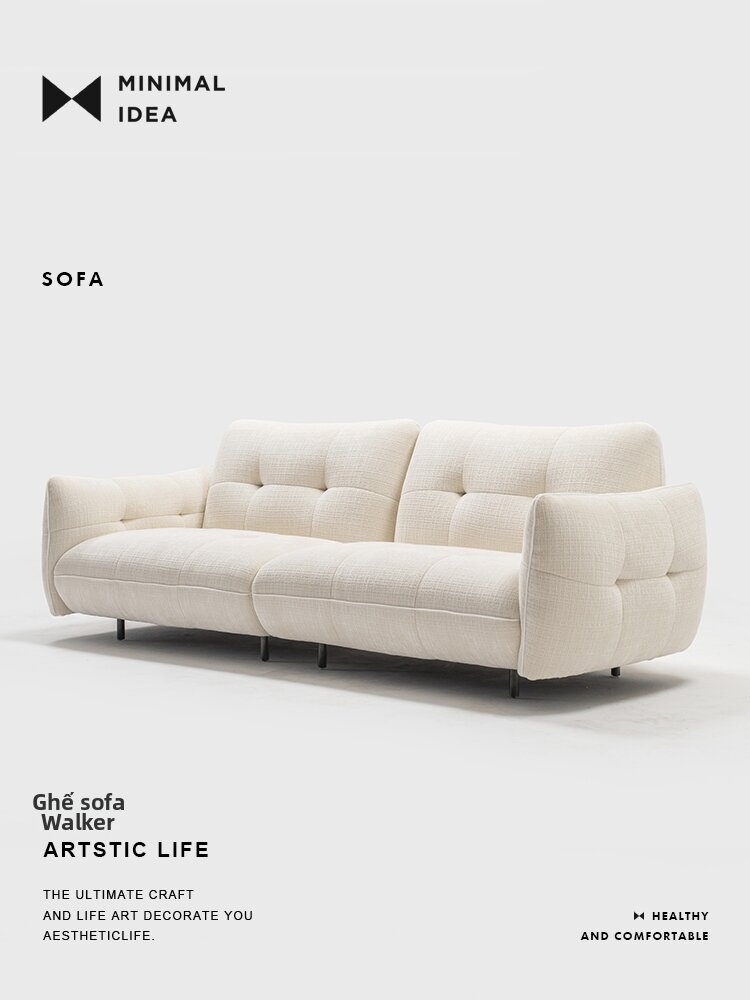 MINIMAL IDEA | Minimalist Light French Retro Velvet Chenille Sofa Giá 29,986,000 Đồng*Miễn phí vận chuyển